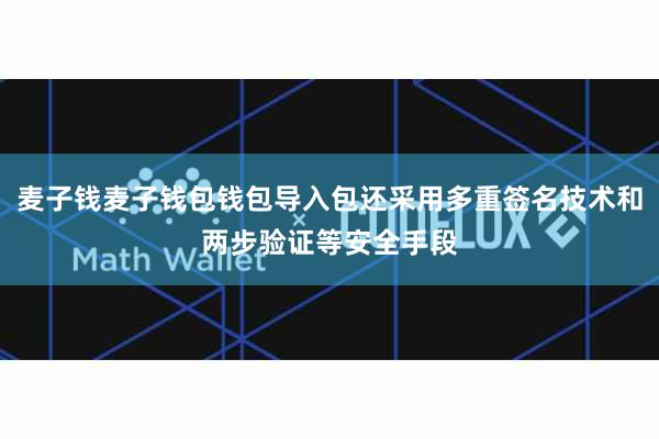 麦子钱麦子钱包钱包导入包还采用多重签名技术和两步验证等安全手段