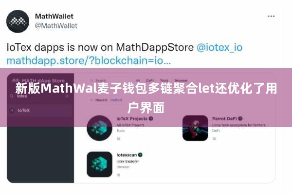 新版MathWal麦子钱包多链聚合let还优化了用户界面